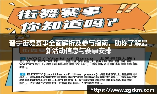 普宁街舞赛事全面解析及参与指南，助你了解最新活动信息与赛事安排